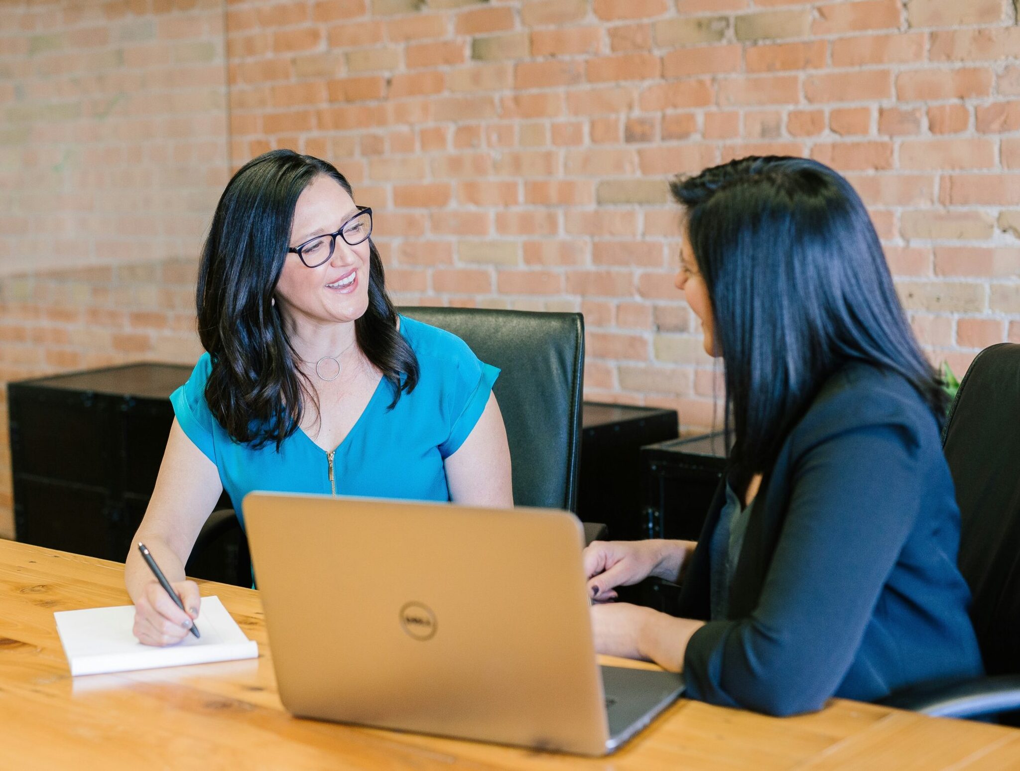 two women in work meeting